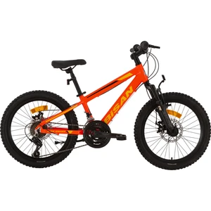 Kdx 2600-D-25 Erkek Çocuk Bisikleti 28CM Md 20 Jant 21 Vites Neon Turuncu Sarı Siyah