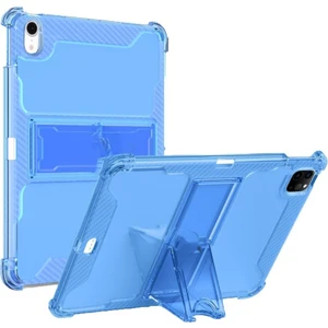 Apple iPad 8. Nesil 10.2 Kılıf Kalem Bölemli Standlı Darbelere Dayanıklı Şeffaf Kapak A2270 A2428 A2429 A2430