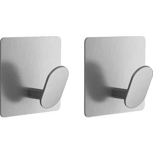 Yapışkanlı Paslanmaz Çelik Banyo Mutfak Eşya Havlu Vb Metal Askılık - AL5180 2 Adet