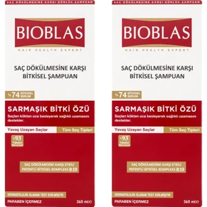 Sarmaşık Bitki Özü Şampuan 360 ml 2 Adet