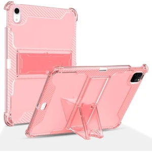 Apple iPad 7. Nesil 10.2 Kılıf Kalem Bölemli Standlı Darbelere Dayanıklı Şeffaf Kapak A2197 A2198 A2200