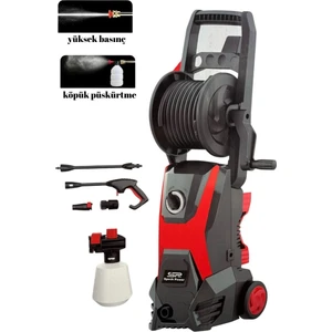 Spech Power 180 Max 180 Bar Bakır Sargılı Musluk ve Kovadan Çekme Yüksek Basınçlı Bahçe Oto Yıkama Makinesi