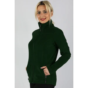 Polar Kadın Kol Fermuarlı Sweatshirt Yeşil