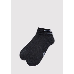 Çizgi Detaylı Antrasit Patik Çorap 0911609-80023