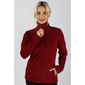 Kol Fermuarlı Sweatshirt Bordo