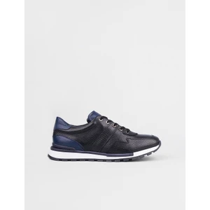 Erkek Procida Baskı Detaylı Bağcıklı Sneaker Ayakkabı 460M1301 Siyah