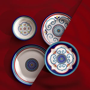 Morocco 24 Parça 6 Kişilik Yemek Takımı