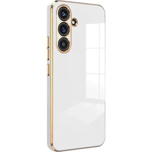 Samsung Galaxy A36 Uyumlu Kılıf Bark Volet Silikon Beyaz