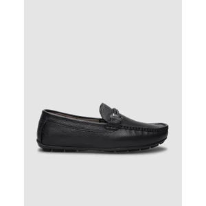 Özel Tasarım Blue Comfort Erkek Gerçek Deri Loafer Ayakkabı 010M823E Siyah
