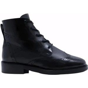 Poletto  Hakiki Deri/kürk Astar Sıyah Bot Düz  5780 23 V1BFL K