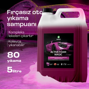 Active Foam Magic 6L - Araba Şampuanı Hızlı Köpüren Renk Değiştiren Fırçasız Oto Yıkama Şampuanı ( Tüm Araçlar İçin, Oto Temizleyici, Köpük Şampuan )