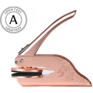 Soğuk Mühür Kabartma Damga Çelik Baskı Presi Desenli Rosegold