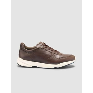 %100 Hakiki Deri Kahverengi Bağcıklı Erkek Günlük Ayakkabı