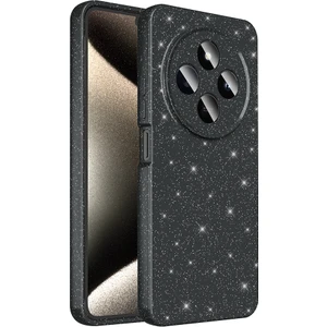 Bilişim Aksesuar Xiaomi Redmi 14C 4g Kılıf Kamera Korumalı Simli Lüks Sah Koton Kapak - Siyah