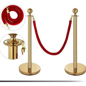 Hca Teknoloji Pazarlama HCATEK06  Gold Protokol Şerit Bariyer 2 Li Takım [halat Dahildir]