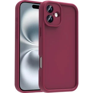 Bilişim Aksesuar Apple iPhone 16 Plus Kılıf Kamera Korumalı Sah Ananas Kapak - Mürdüm