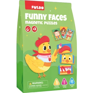 Manyetik Puzzle - Funny Faces (Sevimli Suratlar)