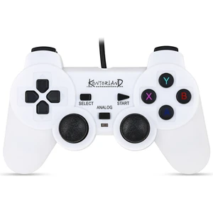 Kablolu Pc Gamepad – D-Input & X-Input Destekli Titreşimli USB Oyun Kolu Beyaz