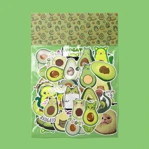 Avokado Kedi Sticker Paketi -Bullet Journal - Ajanda - Planner - Defter - Laptop Etiket Çıkartma Çok Renkli 10 x 15 Paket Boyutu 3 x 5  cm  Stickerlar Paket Içeriği 25 Adet Dadi Ramba Sticker