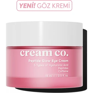 Peptit Glow Göz Kremi | Göz Çevresi Nemlendirici | C Vitamini Kafein | Tüm Cilt Tipleri