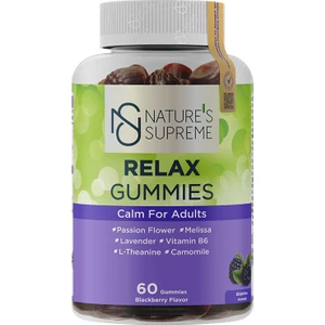 Nature's Supreme Relax Gummies 60 Çiğnenebilir Form
