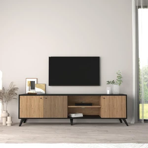 E1030 Lisa Tv Ünitesi Siyah-Sepet 180CM