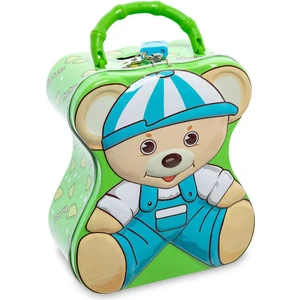 Metal Kabartmalı Kilitli Kumbara