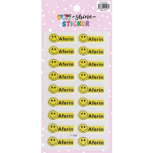 Shine Sticker - Gülen Yüz  Aferin (11264)