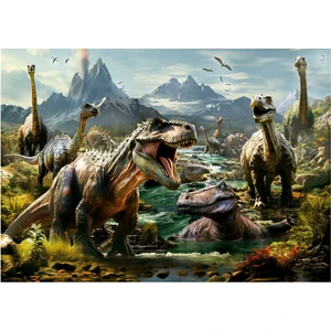 1000 Parça Puzzle Vahşi Dinozorlar - 19924 - Fierce Dinosaurs