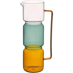 Otantik Desenli Cam Layers Sürahi 1600 ml