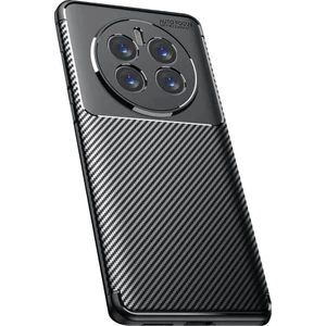 Realme 12 Pro Uyumlu Kılıf Negro Kabon Fiber Desen Silikon Siyah