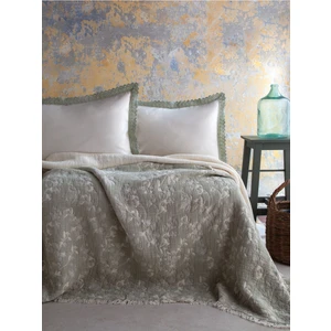 Marbella Adaçayı Yatak Örtülü Nevresim Takımı Çift Kişilik