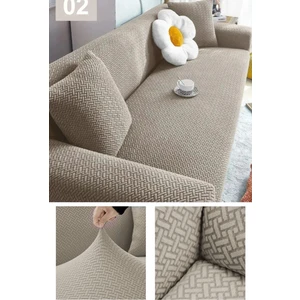 Hansarayhome Hansaray Tuğla Desen Koltuk Örtüsü Lastikli Kayma Yapmayan Çekyat Kanepe Kılıfı 1 Adet