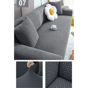 Hansarayhome Hansaray Tuğla Desen Koltuk Örtüsü Lastikli Kayma Yapmayan Çekyat Kanepe Kılıfı 1 Adet