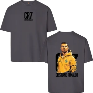 Cr7 Ronaldo Sırt Baskılı Al Nassr %100 Pamuk Premium T-Shirt