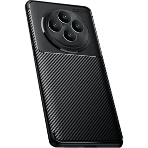 Oppo Reno 11FS Uyumlu Kılıf Negro Kabon Fiber Desen Silikon Siyah