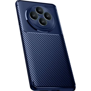 Oppo Reno 11FS Uyumlu Kılıf Negro Kabon Fiber Desen Silikon Lacivert