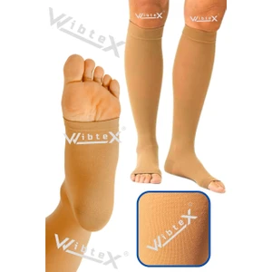 Diz Altı Varis Çorabı Burnu Açık (Ten Rengi) Orta Basınç Ccl2(Çift Bacak)