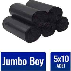Ersal Ambalaj Çöp Torbası Endüstriyel Jumbo 80x110 cm 300 gr 10 Adet x 5 Paket Çöp Poşeti