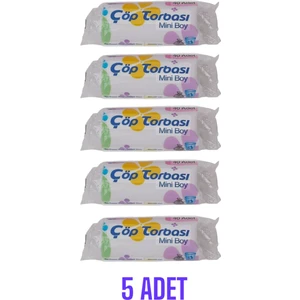 Mini Boy Çöp Poşeti Çöp Torbası 40 Lı 5 Paket