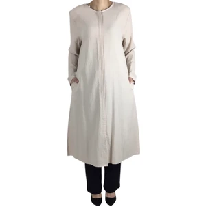 Ece Giyim Kadın Önü Patlı Fermuarlı Gizli Cepli Ince Yazlık Kap