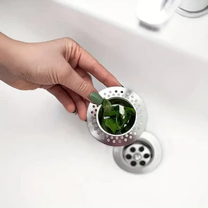 Paslanmaz Çelik Lavabo Süzgeci – Tıkanıklık Önleyici, Kolay Temizlenebilir, Mutfak & Banyo Uyumlu