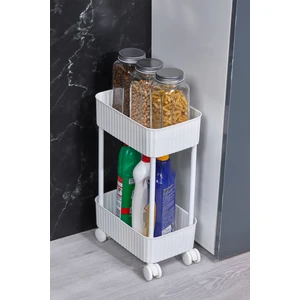 Easy 2 Katlı Çok Amaçlı Raf Banyo ve Mutfak Organizer Düzenleyici (Tekerlekli)