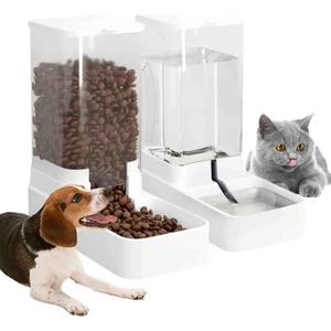 Otomatik Kedi ve Kopek Evcil Hayvanlar İçin Su & Mama Seti 2 Adet