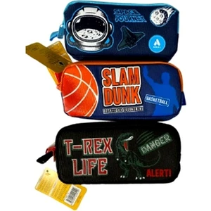 Çift Gözlü Kalem Çantası Karışık - 1 Adet