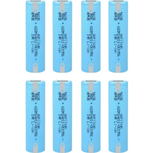 8 Adet Aspilsan Puntalı INR18650A28 3.7V 2800MAH 25A Discharge Şarjlı Li-Ion Pil