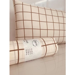 Uykulife Kahve Ekose Tek Kişilik Lastikli Çarşaf Seti 100x200