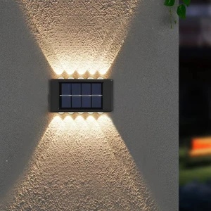 Decosolar 2'li Paket Güneş Enerjili Aplik Solar Aydınlatma İki Yönlü 2x5 Led Gün Işığı
