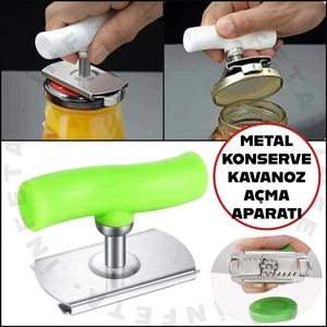Çevir Sıkıştır Aç Metal Konserve Kavanoz Şişe Açacağı Kavanoz Kapağı Açma Aparatı