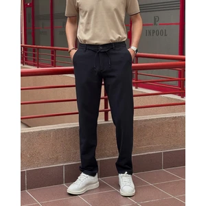 Erkek, Bel lastikli, Regular-fit, Keten dokuma, Pamuklu Old Money Culture pantolon 300